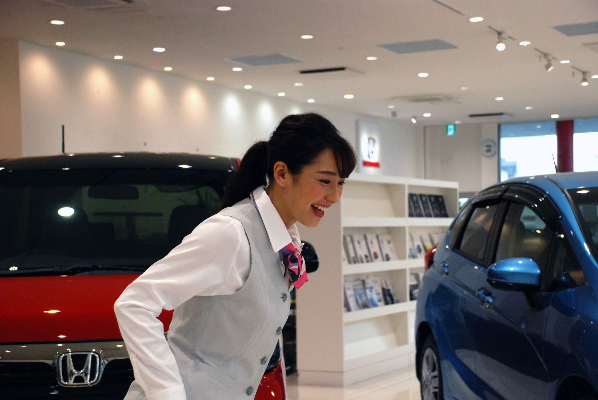 藤田可菜さん出演 Honda Carsの新cm撮影に潜入してきました Honda Local 宮崎県ホンダカーズブログ